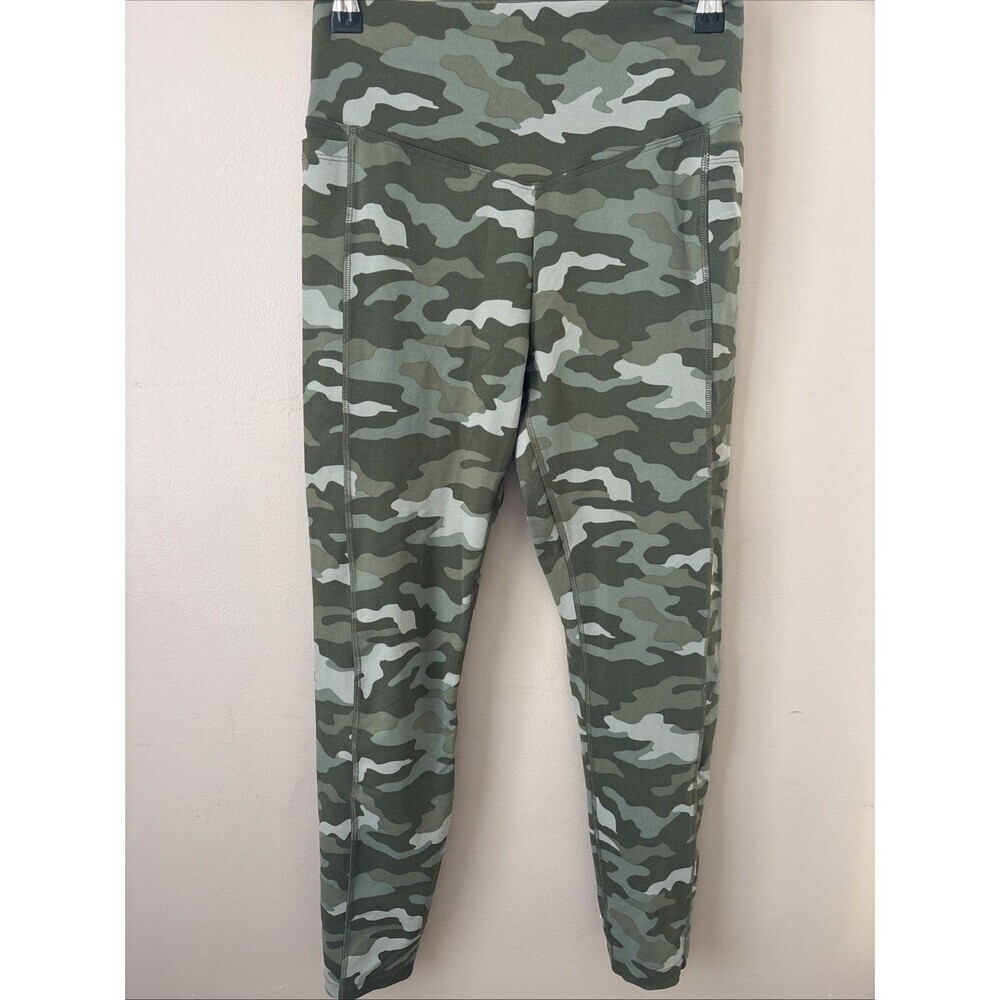 PINK Victoria’s Secret Ultimate Leggings Womens M Camo High Waist Pocket